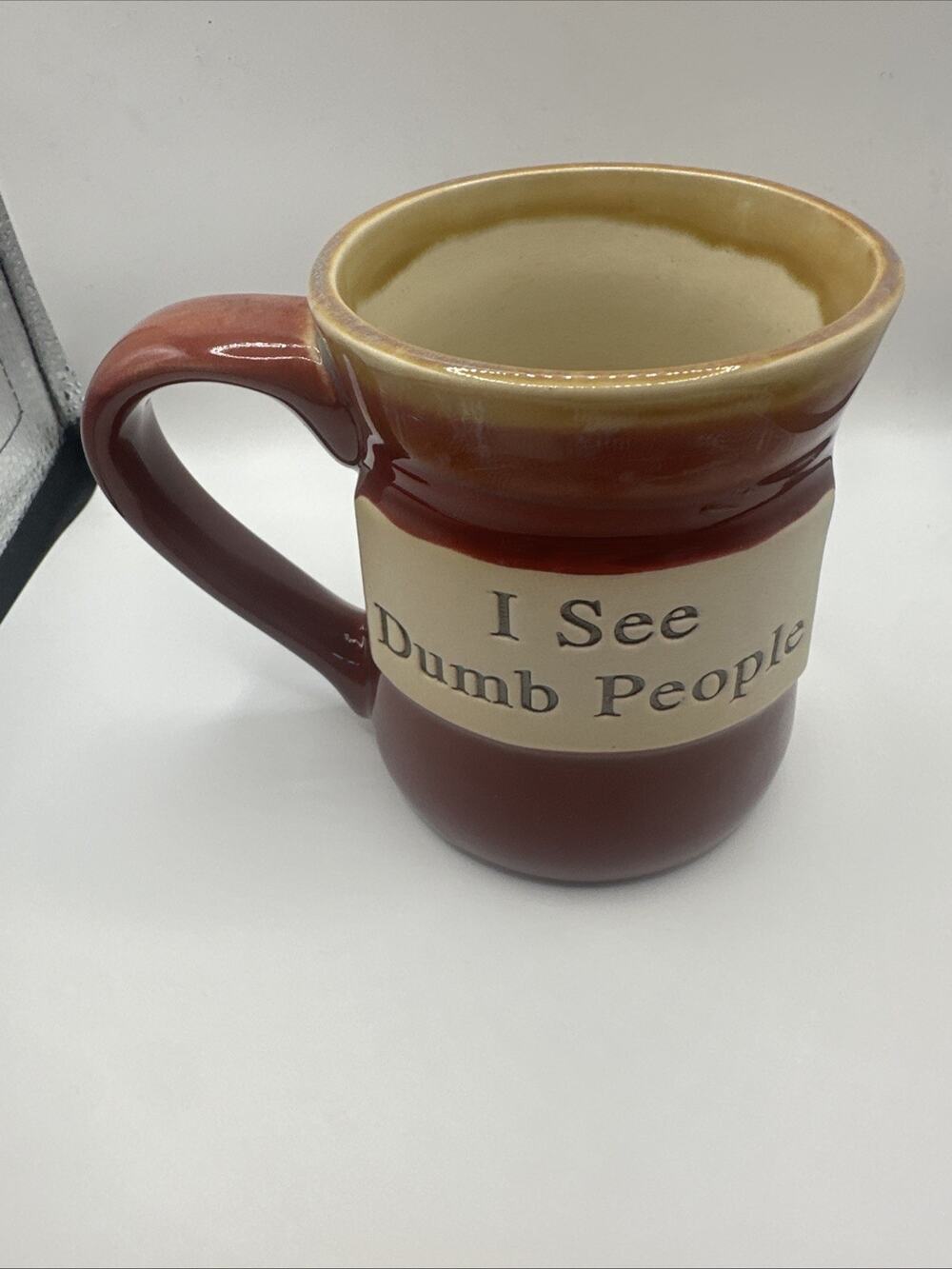 I SEE DUMB PEOPLE MUG. I SEE DUMB PEOPLE COFFEE MUG. YOUR VIEW DECO MUG. B431